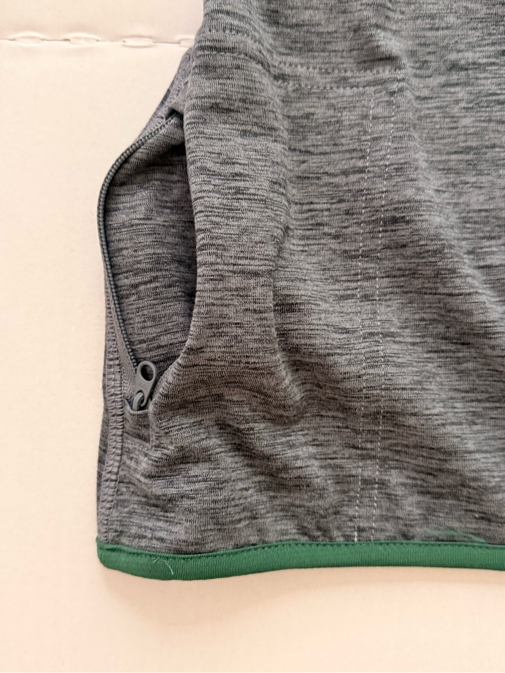 New Balance NB Dry 1/2 Zip Pullover Gray Green Thumbholes Women’s M - Picture 6 of 11
